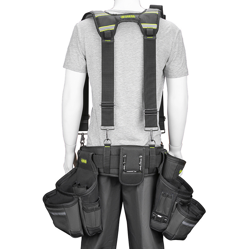 Tool Belt Suspenders Tool Vest Ultra Anti-Wear Belt and Yoke-style Suspenders-1200D Tool Belts for Men