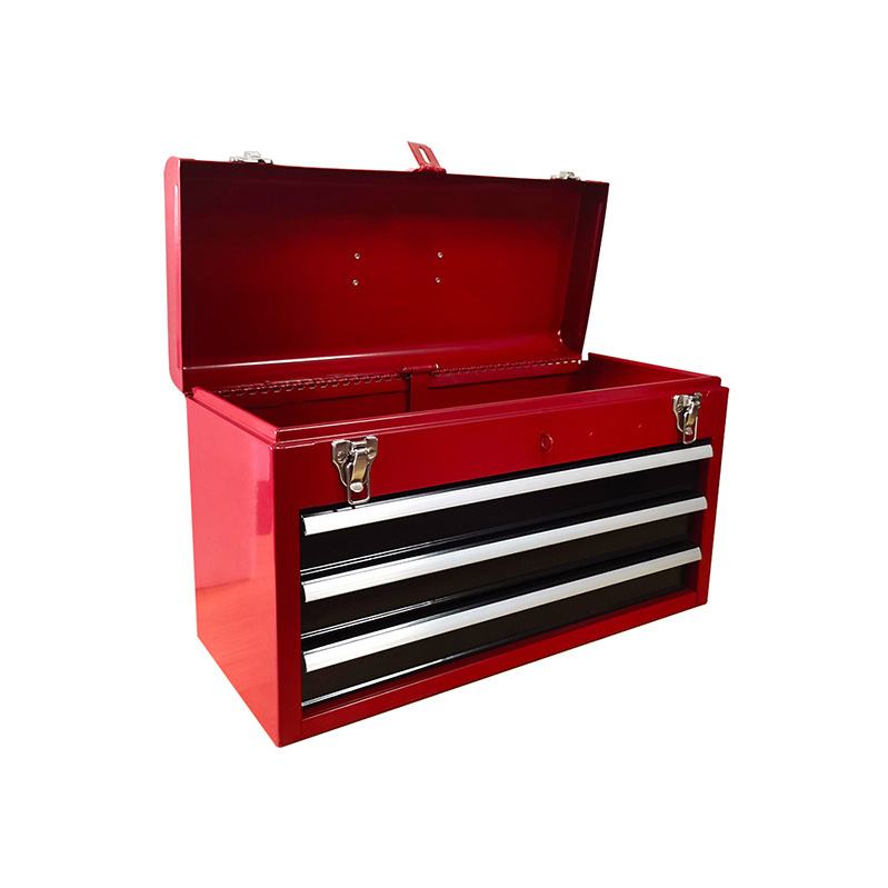 Wholesales Portable 3 Drawer Tool Box Metal Organizer for Home, Auto Repair and Industrial