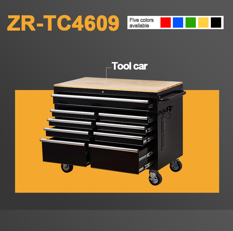 High Quality Rolling Steel Tool Chest 9 Drawers Metal Cabinets Garage Storage Tool Box