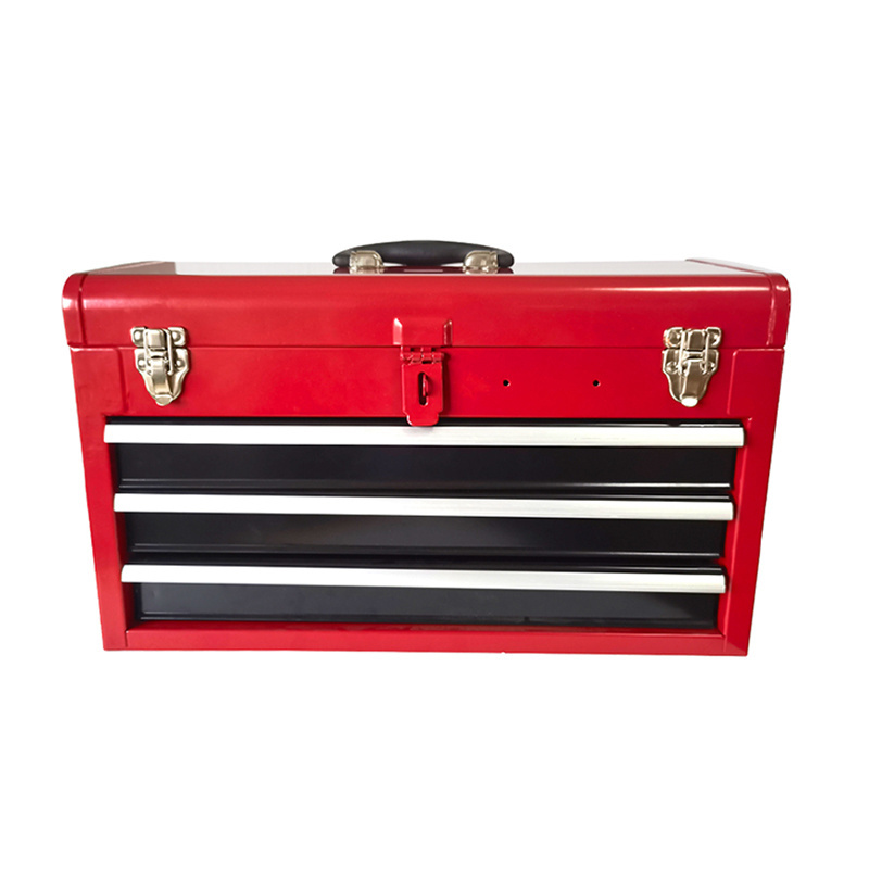 Wholesales Portable 3 Drawer Tool Box Metal Organizer for Home, Auto Repair and Industrial