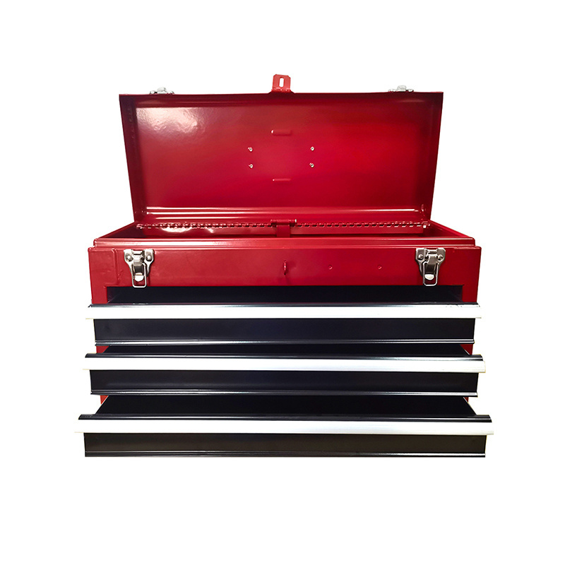 Wholesales Portable 3 Drawer Tool Box Metal Organizer for Home, Auto Repair and Industrial