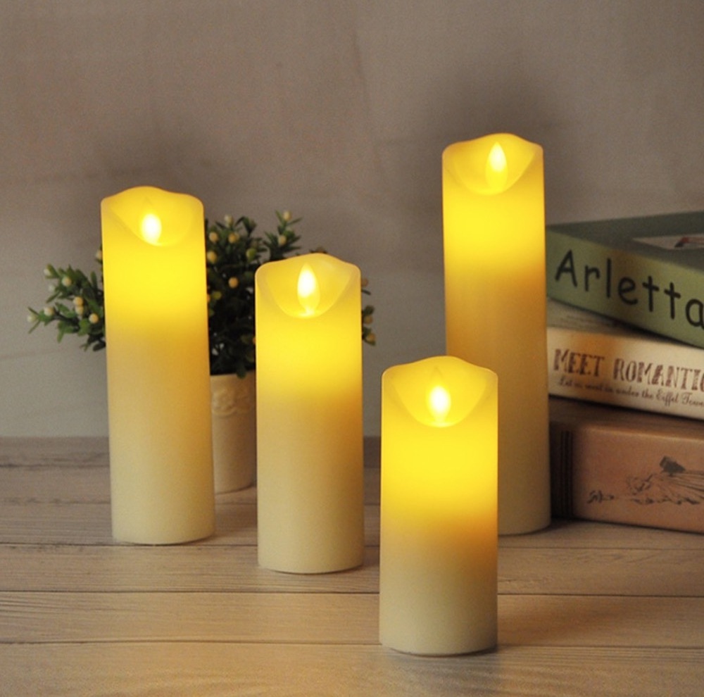 Wedding Home Decoration Votive Flameless Rechargeable Led Tea Light Candle With Batteries