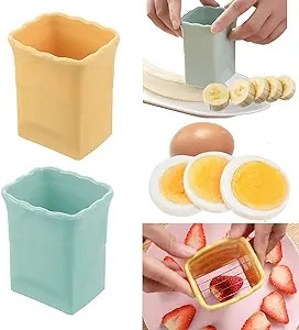 Cup Slicers Egg Banana Slicers Strawberry Cutter Quickly Making Fruit Vegetable Salad Kitchen Gadget  Strawberry Slicer