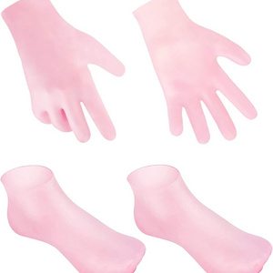 Moisturizing Hydrating Gloves &socks for Repairing Dry Cracked Aging Hands&feet Gel Socks Moisture Socks SPA Socks and Gloves