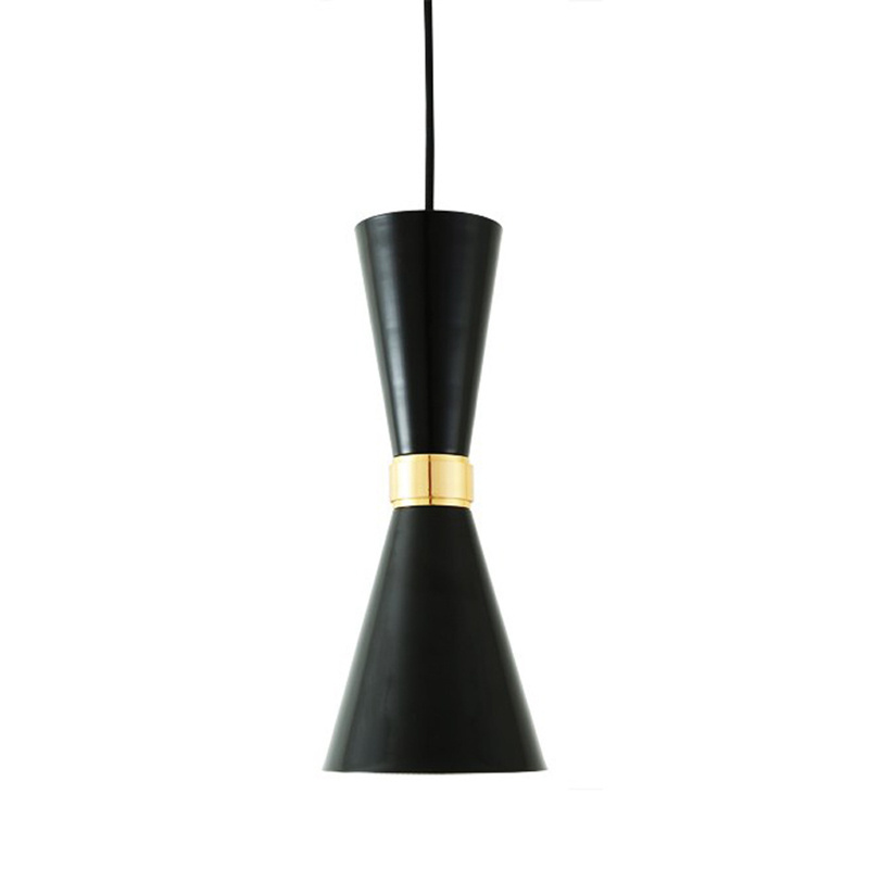 Creative Black / White Metal Painted Hanging Ceiling LED Pendant Light Minimalist Bedside Restaurant Bar Hanging Lamp