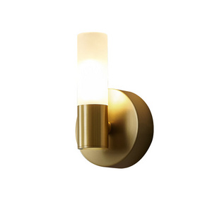 Simplicity Brass Wall Sconces Acrylic Lampshade Nordic Minimalist Interior Decor G9 Wall Mounted Lights