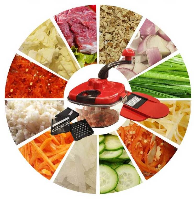 Kitchen manual vegetable quick chopper manual food cutter chopper mandolin vegetable onion chopper