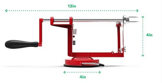 stainless steel Potato Apple Peeler Slicer Machine With Vacuum Base