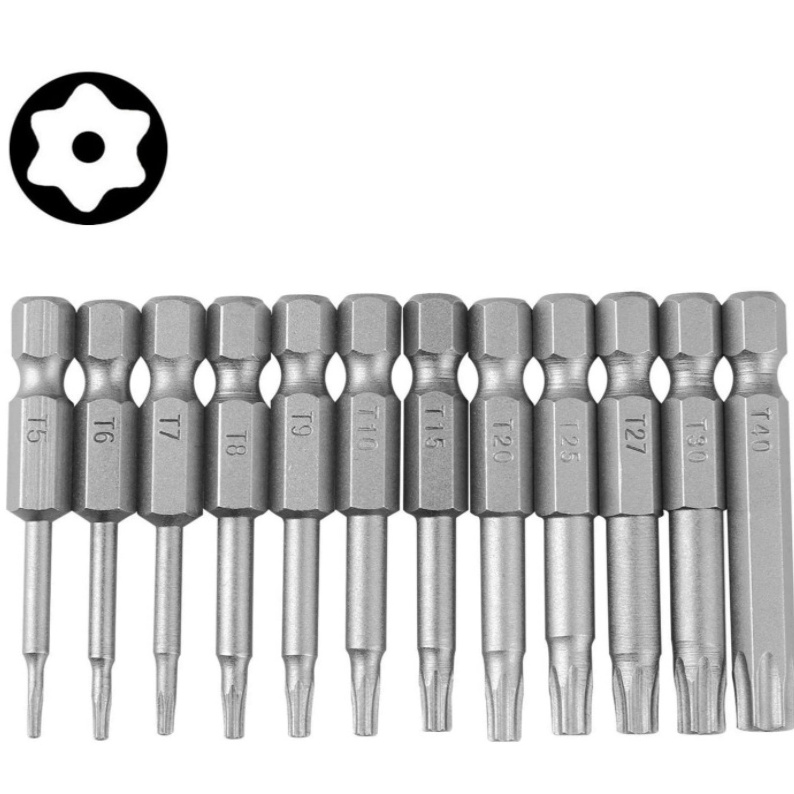 TOOLJOY Factory Direct Supply High Quality 50mm T10 T20 T30 T35 T40 Torque Head Screwdriver bit