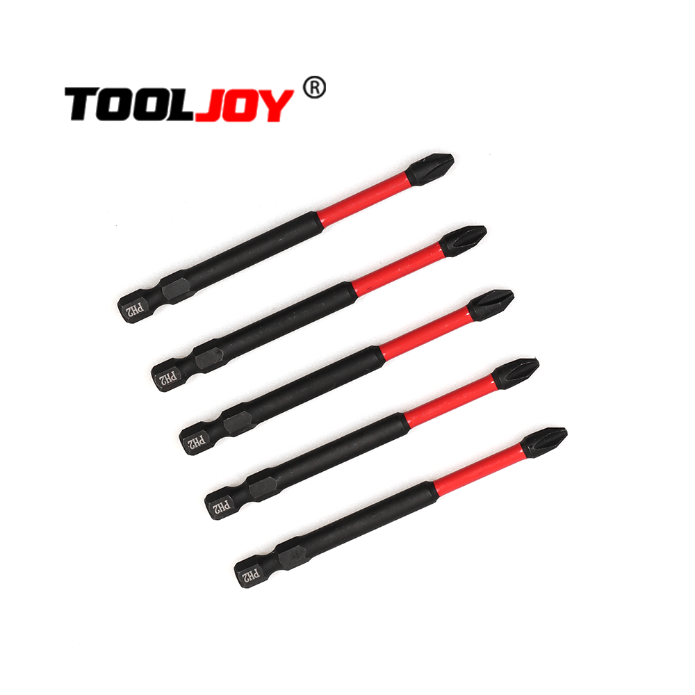 TOOLJOY S2 steel 50mm 75mm  Torx T5 T10 T15 T20 T30 T35 T40 Impact Bits with color tube