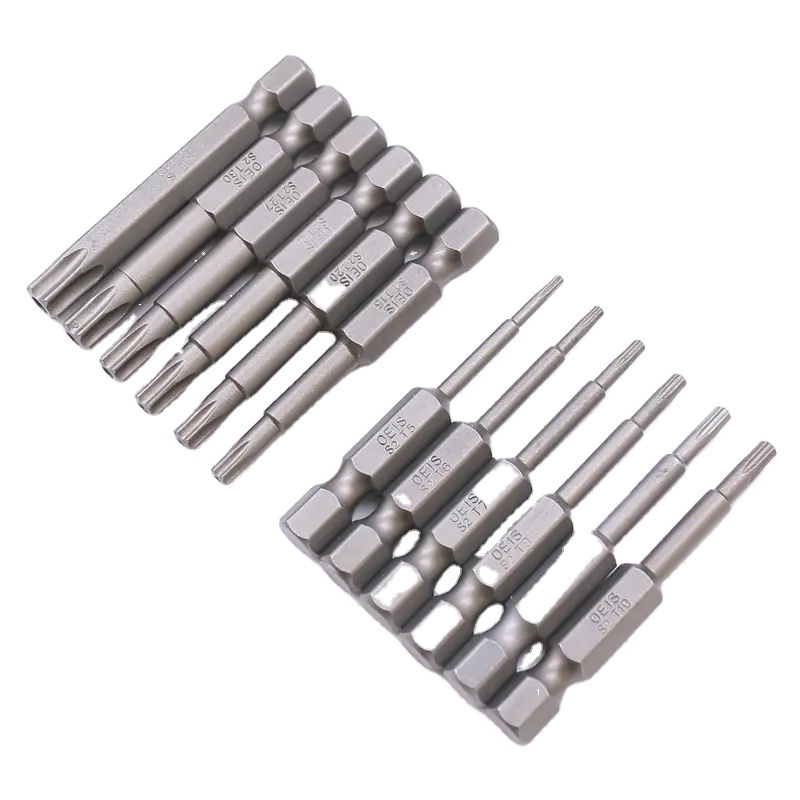 TOOLJOY S2 steel Sandblasting 50mm 75mm torx  T10 T15 T20 T25 Screwdriver bits for repair