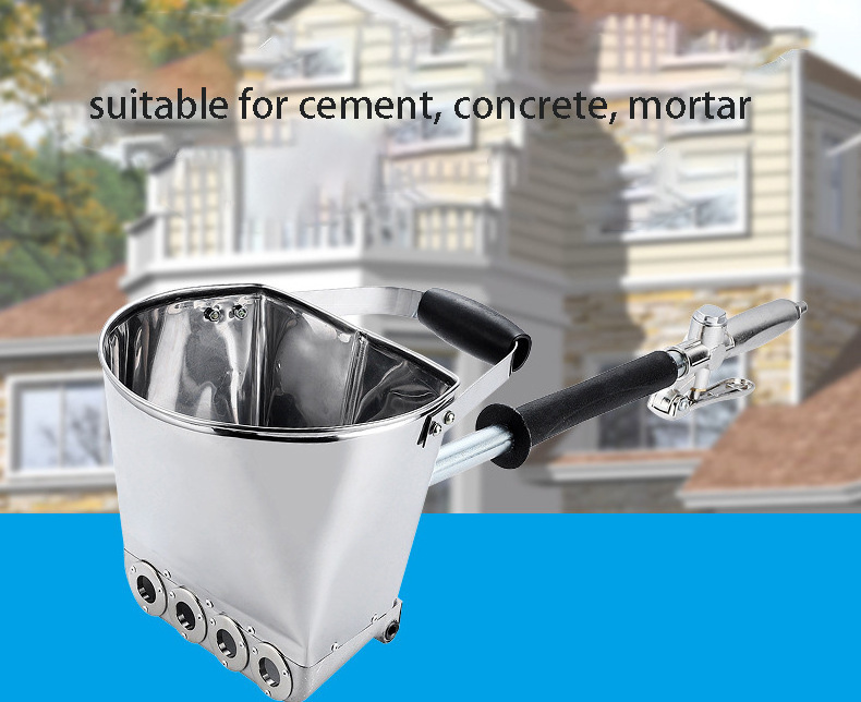 Air Stucco Mortar Sprayer Pneumatic Wall Mortar shotcrete Shovel Hopper Cement Mortar Sand Blasting Spray Gun