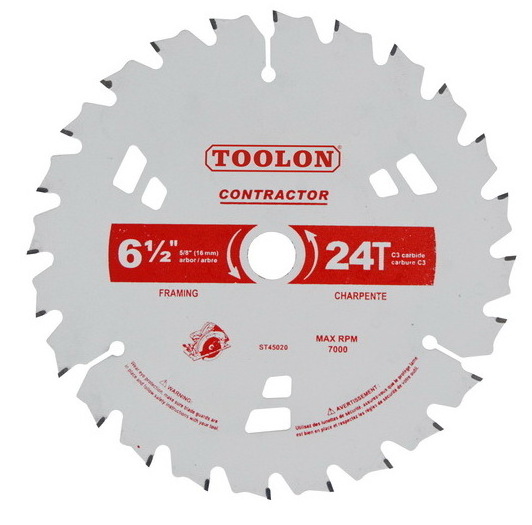 TCT circular saw blade used on portable saw machine tungsten carbide tipped circular saw blade to cut solid wood