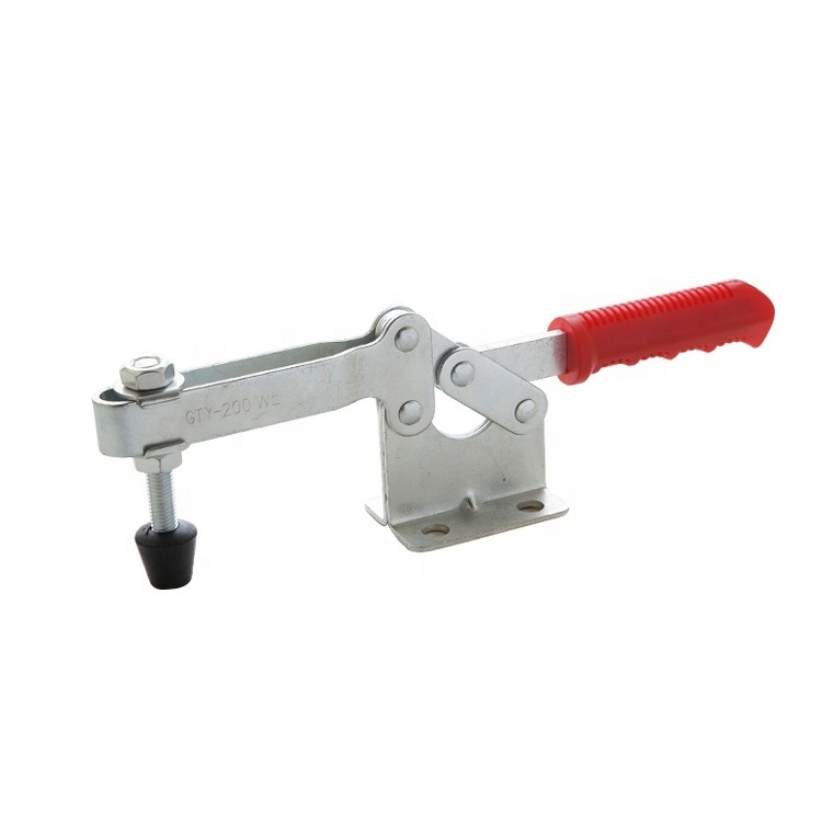 Hand Tool 200WL Toggle Clamp 881Lbs 400KG Antislip Red Horizontal Clamp Quick Release Tool For Machine Woodworking Welding