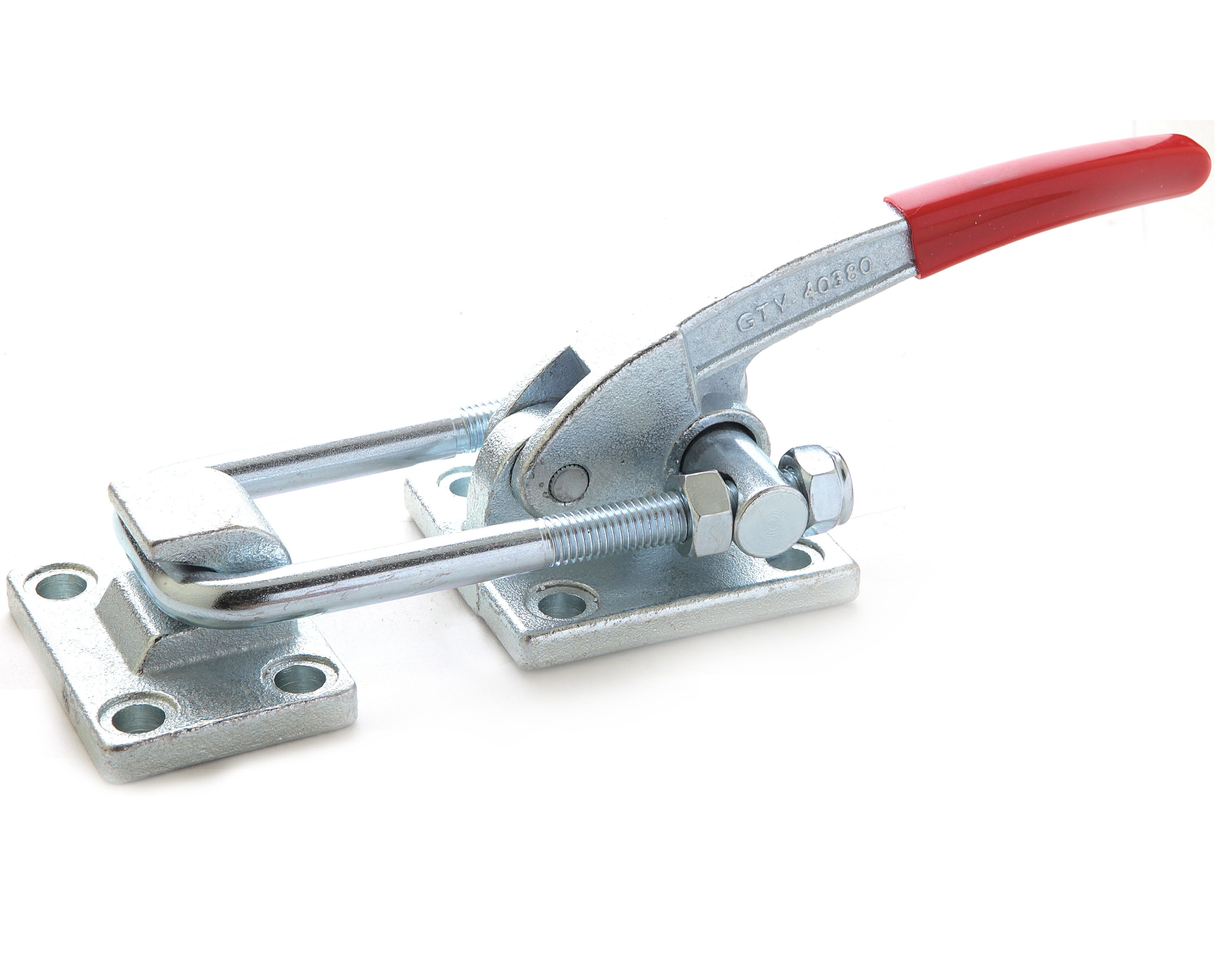 TOOLON Horizontal Latch Toggle Clamp 40380 Mental Heavy Duty 34000N 3000kg With Latch Plate Quick Release Draw Hardware