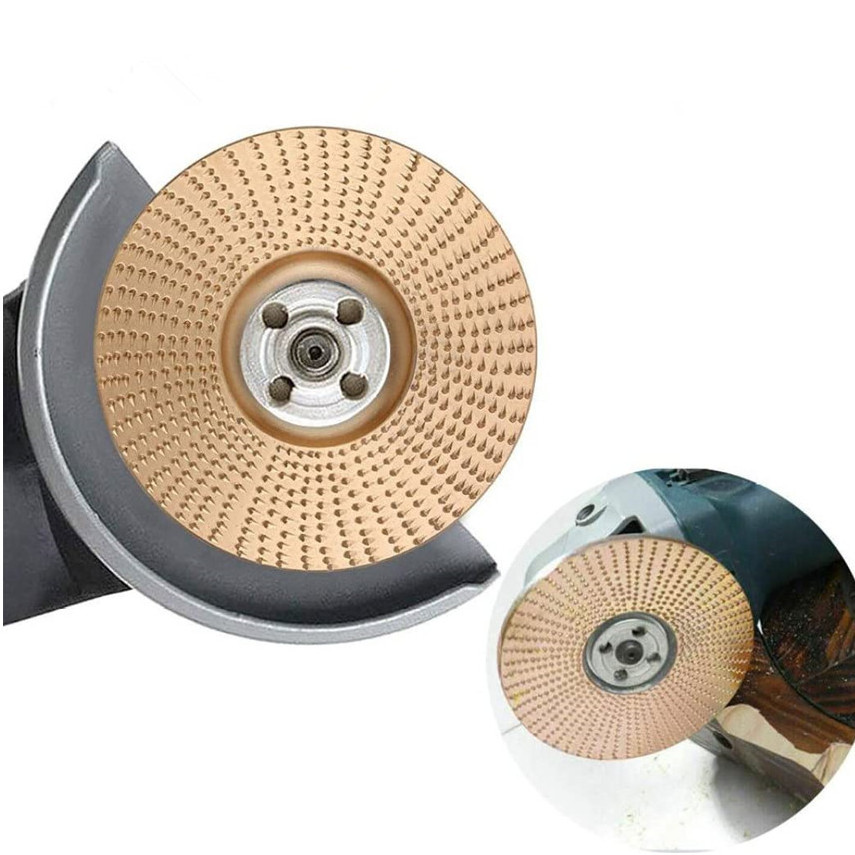 Wood Carving Tool Angle Grinder Attachments Carving Shaping Polishing and Sanding Discs for Wood Non-Metallic Materials (100mm)