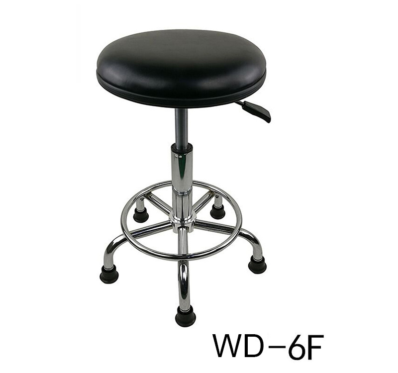 Laboratory Cleanroom PU Leather Adjustable Antistatic Chair with Metal Chains ESD Chair for Lab