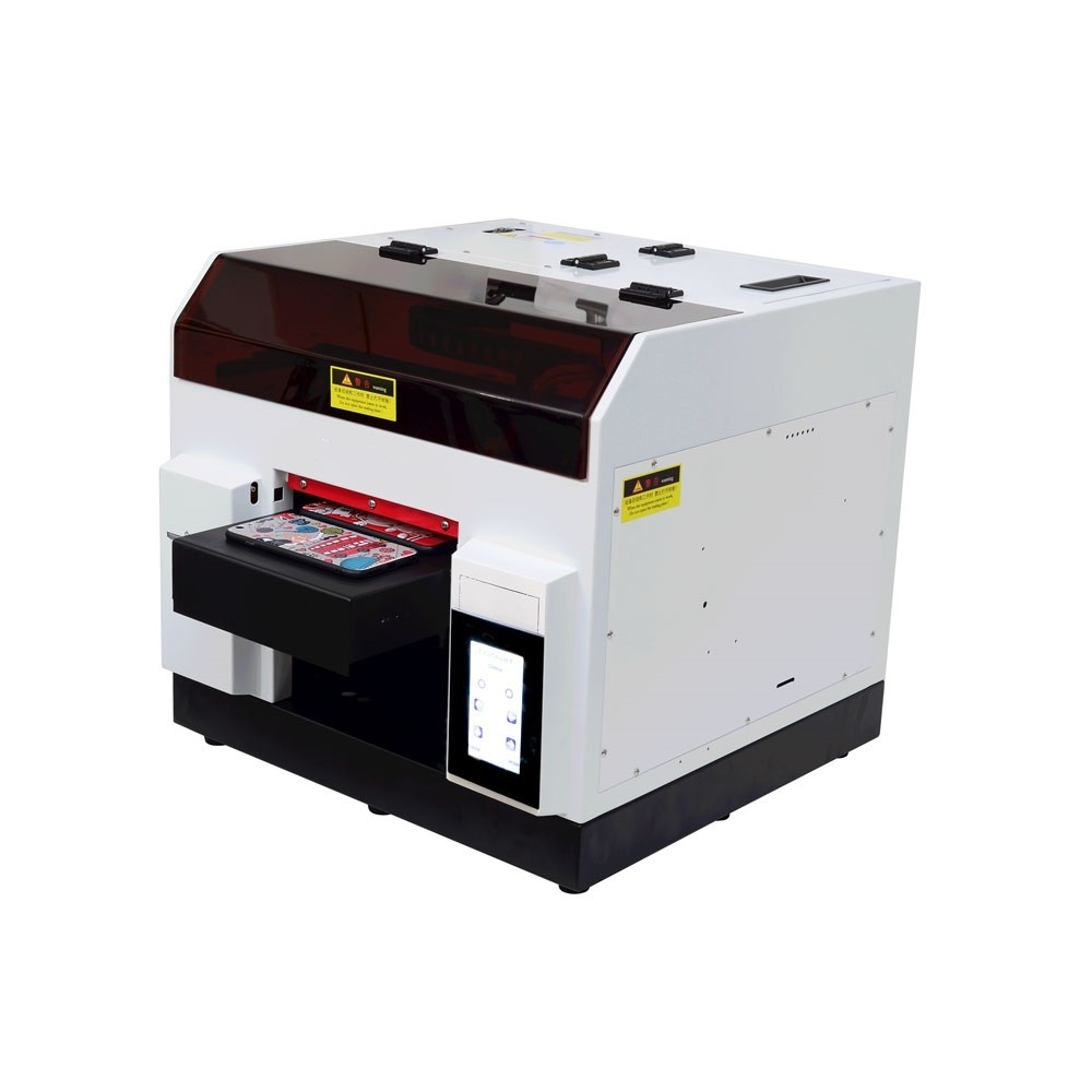 Mini Digital Desktop Printer Direct DIY A4 Size for Cloth Application LED UV Ink Jet Flatbed for Card CD PVC Glass