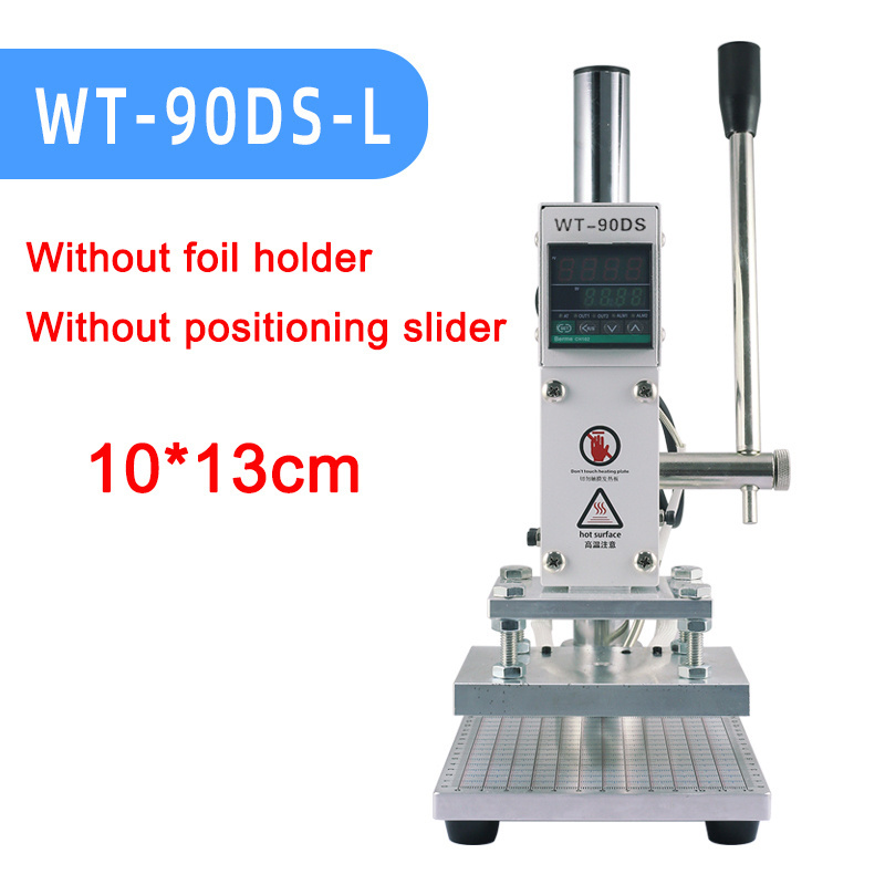 Leather Embossing Heat Press Machine Small Manual Digital Hot Stamping Machine For Wood PVC Paper Custom Logo Stamp