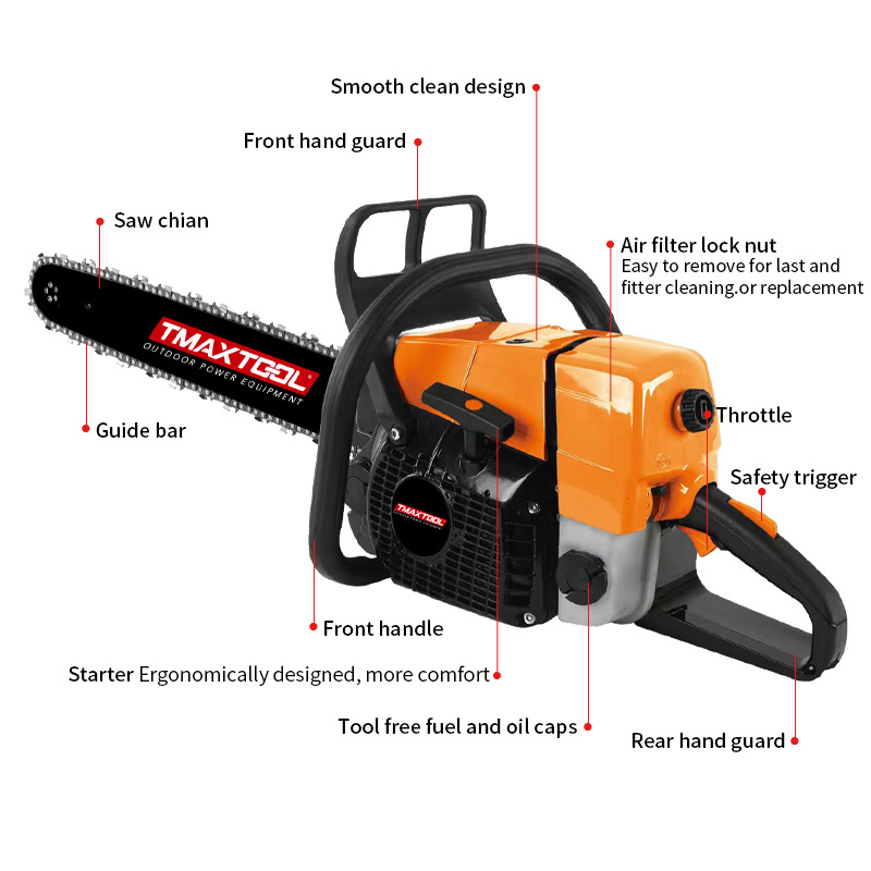 59cc chain saw machine 3.1KW Gasoline Chain Saw Engine For ST MS361 MS341 petrol Chainsaw