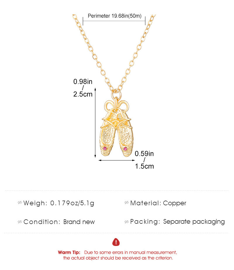 fashion jewellery cute cubic zirconia 14k gold plated shoes necklace earring jewelry set for women