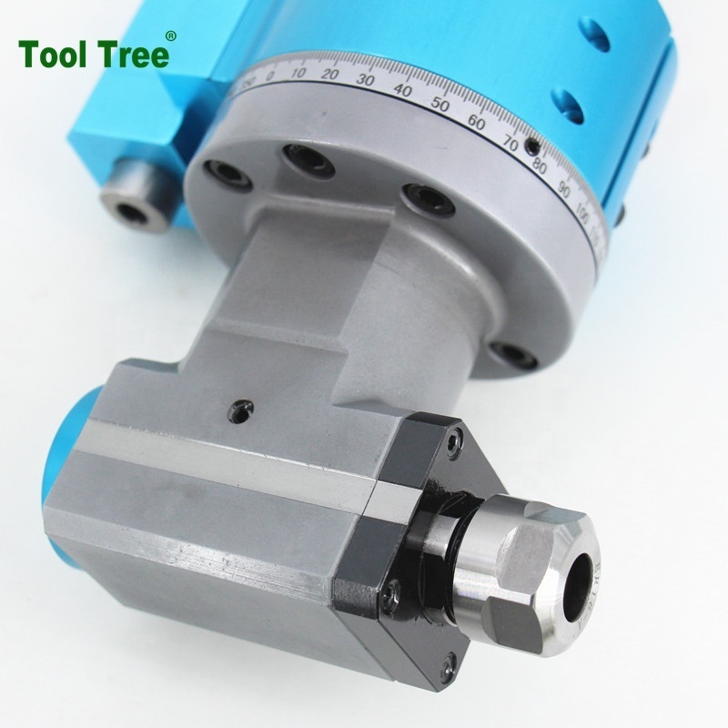 Machine Tools 90 degree CNC angle head horizontal milling head BT30 BT40 BT50 ER16 ER25 ER32 angle head