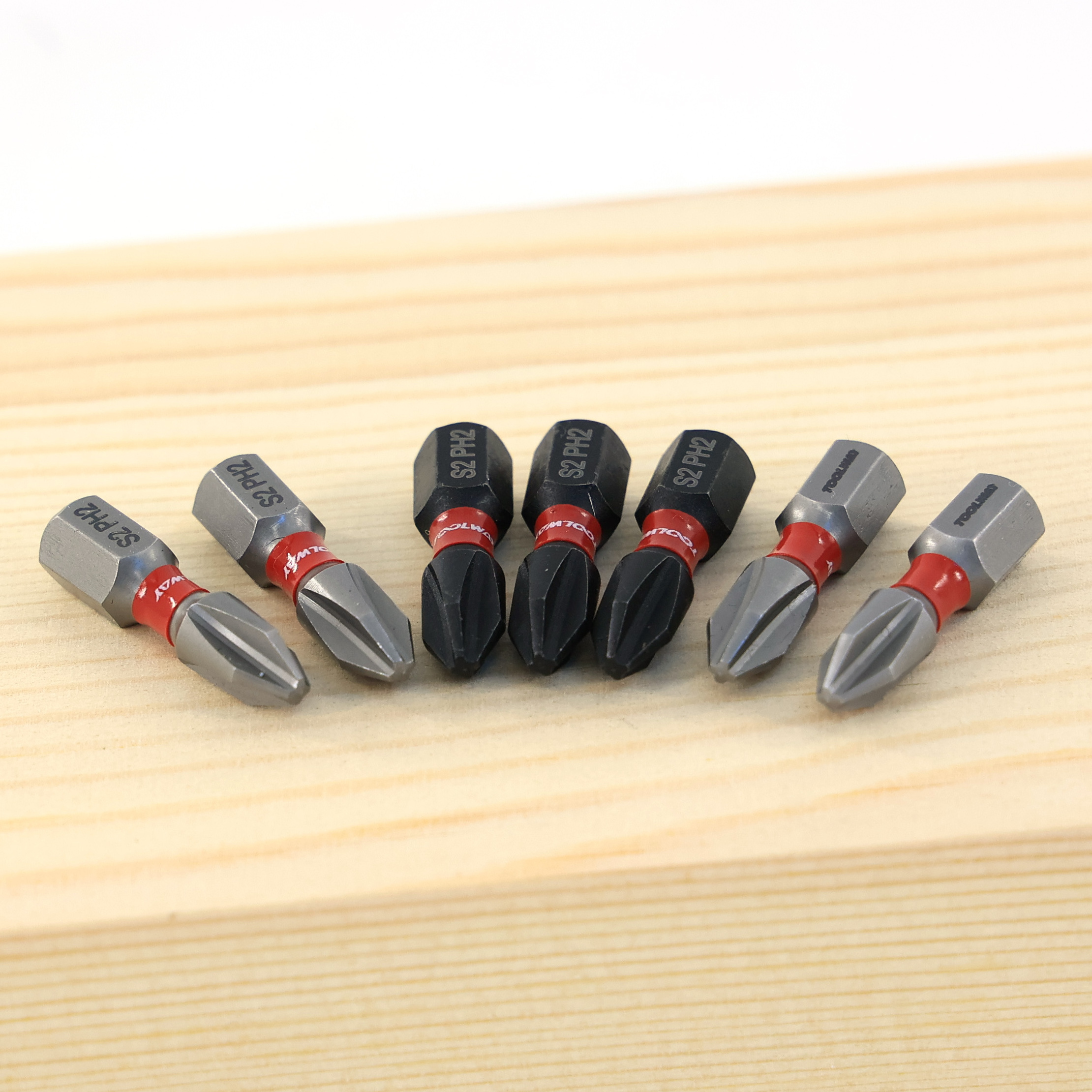 TOOLWAY 25mm hexagon PH2 Impact Screwdriver Bit steel screw driver bits