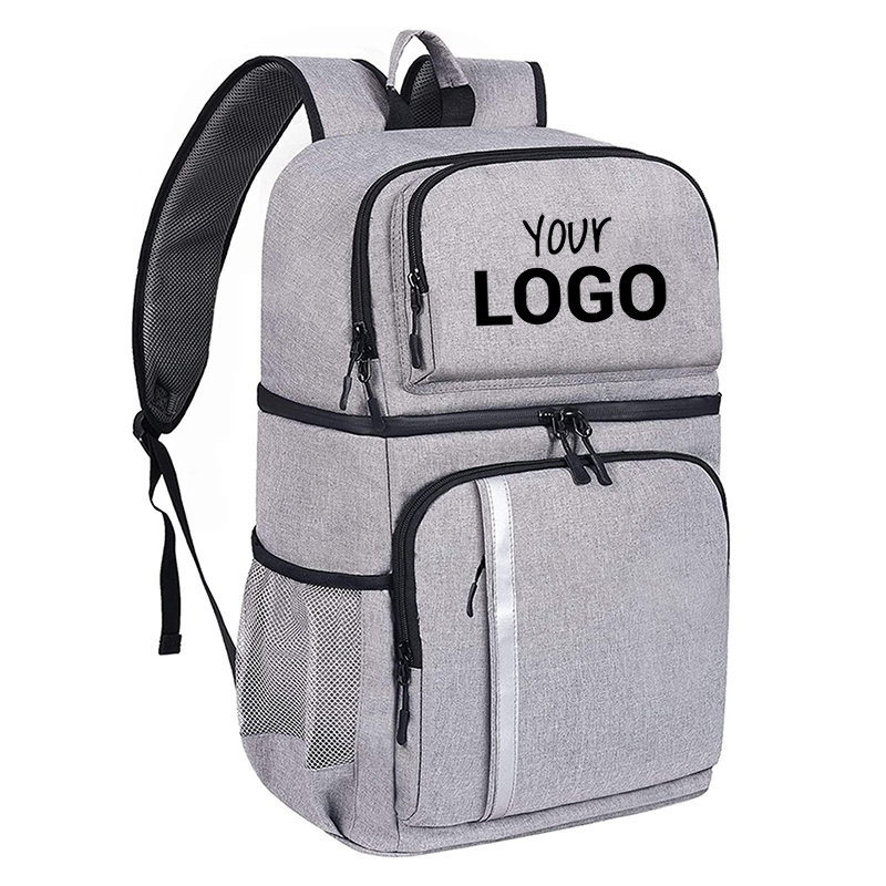 custom reusable Insulated Lunch Cooler Backpack bags jumbo thermal food delivery bag for Work Picnic Beach Camping Hiking