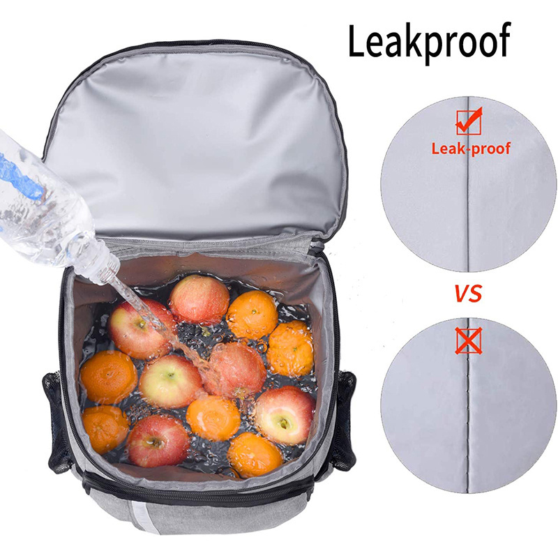 custom reusable Insulated Lunch Cooler Backpack bags jumbo thermal food delivery bag for Work Picnic Beach Camping Hiking