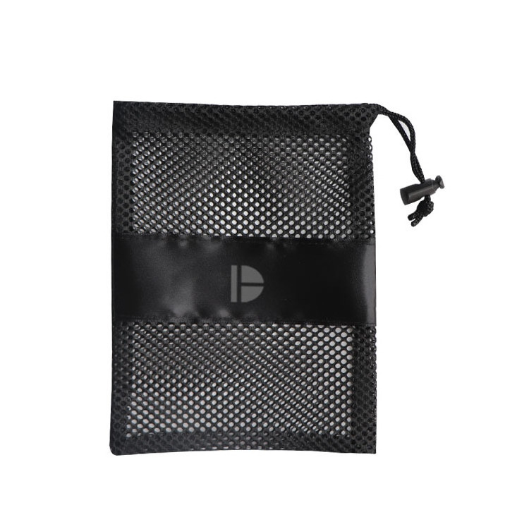 Custom Logo Small Nylon Mesh Net Storage Drawstring Pouch Bag For Sunglasses Packing