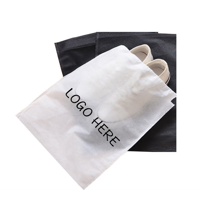 Wholesale Custom LOGO Printed Non woven Gift Shoe Bag Pull String Bags Non-Woven Bulk Sport Gym Drawstring Shoe Dust Bag