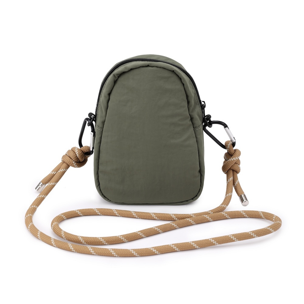 Nylon Mini Rope Sling Pack with Adjustable Rope Shoulder Strap Crossbody Bags