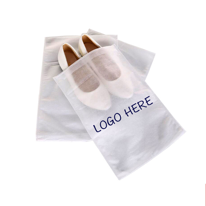 Wholesale Custom LOGO Printed Non woven Gift Shoe Bag Pull String Bags Non-Woven Bulk Sport Gym Drawstring Shoe Dust Bag