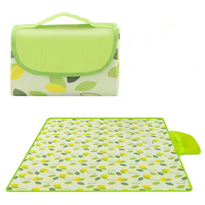 Extra Large Outdoor Picnic Family Mat Washable Lightweight  Blanket with Handle for Beach  Camping on grass