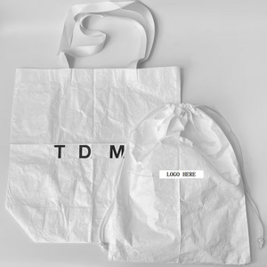 Waterproof Lightweight special fabric soft tyvek shopping bag Custom handbag Tote dupont Paper tyvek bag