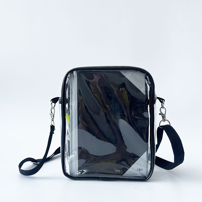 Messenger Bag Clear PVC Transparent Mobile Phone Bag Custom men's crossbody Sling shoulder bag for women