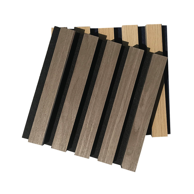 2023 acoustic foam Sound Absorb Material Mdf Pet Acoustic Wooden Slat sound proof Wall Panels