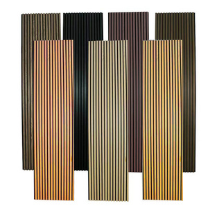 slat panel decorative perforated art acoustic panels fireproof sound absorbing board 240*60 wood panel