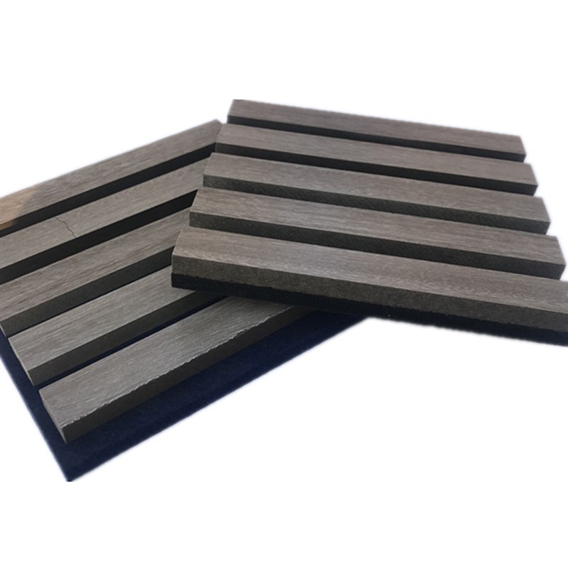 Suspended ceiling sound insulation polyester fiber acoustic panel wood slat wall panel 3d acoustic panels