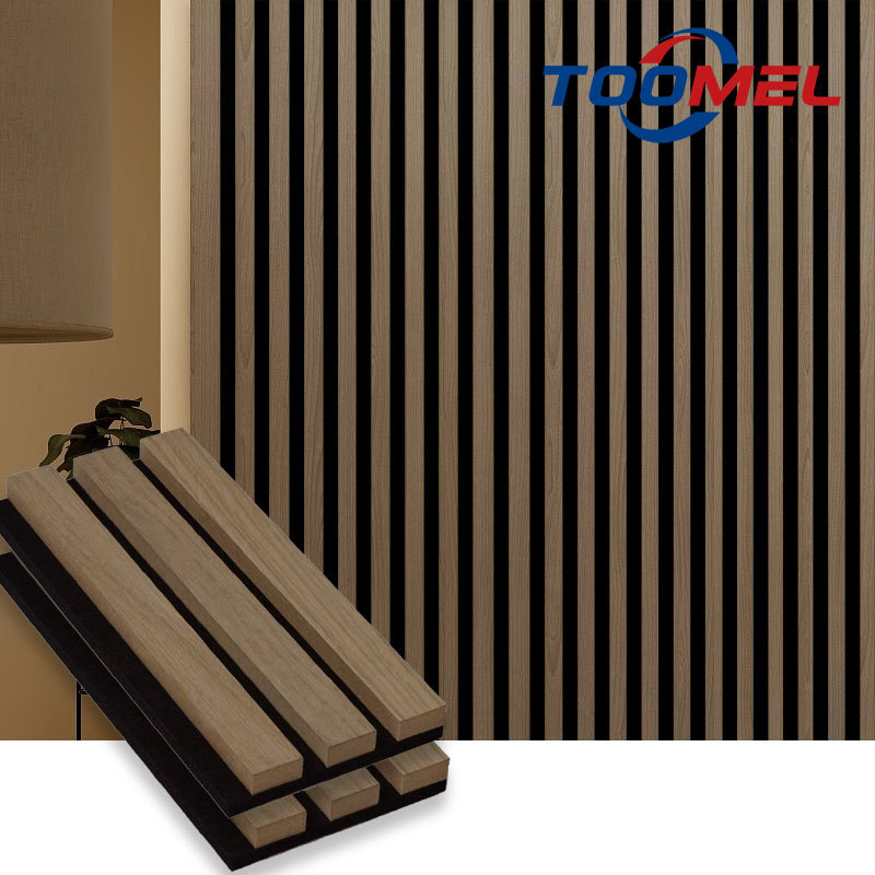 Akupanel absorption Eco-friendly for home office decoration self adhesive slat acoustic panels wall and ceiling