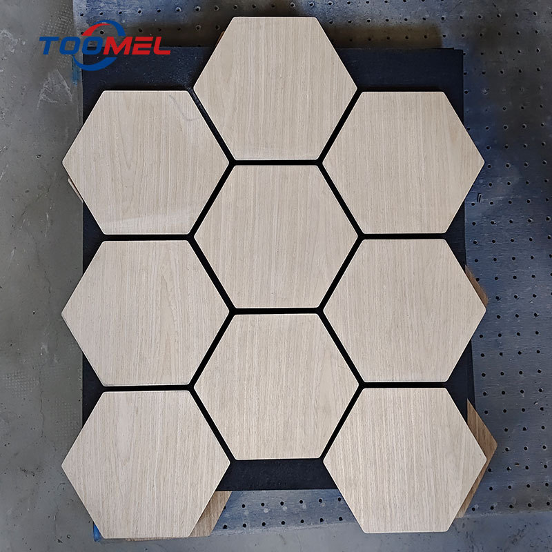 Custom Size Hexagon Acoustic Panels for Home & Office Soundproof Wall Padding Traditional Design Sound Dampening Panel