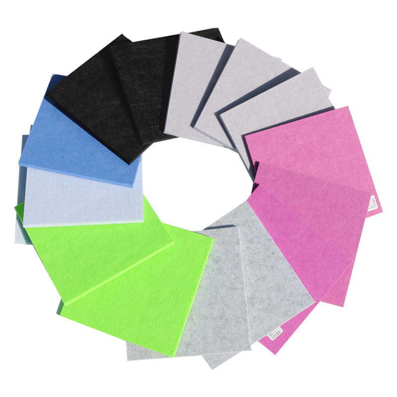 Acoustic ceiling panels soundproof  absorbs sound DIY self-adhesive board pet  hexagon felt Polyester fiber panel