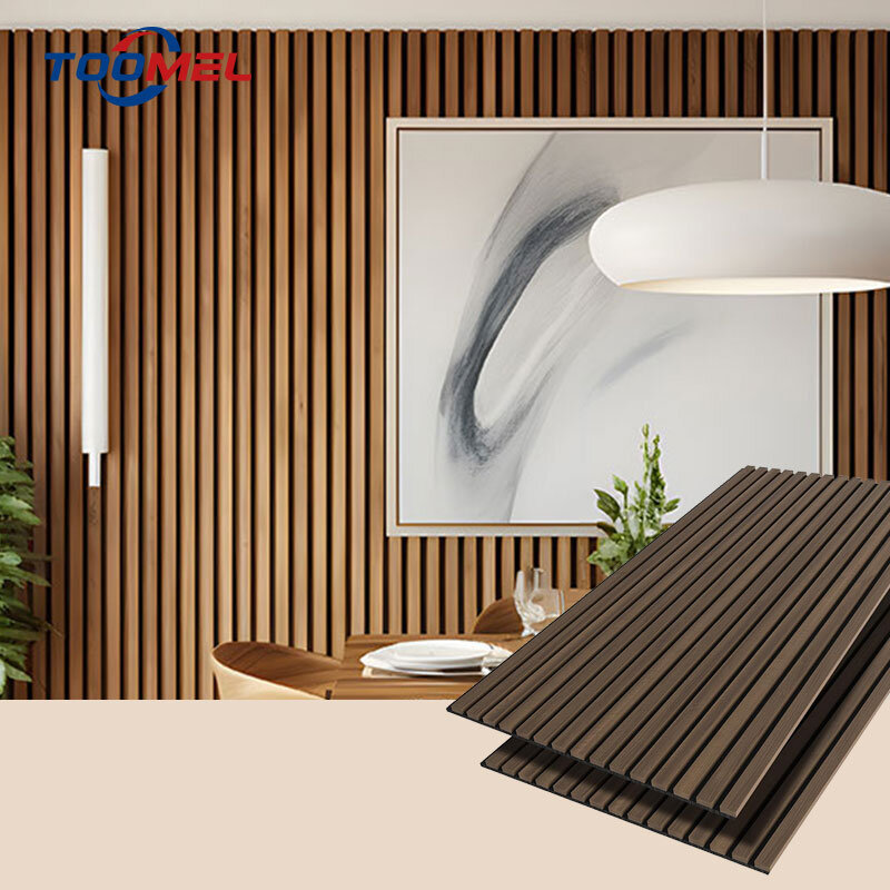 Hot Selling Chic Modern Akupanel Wood Slat Acoustic Panels for Hotel and Office Decoration Sound Absorption