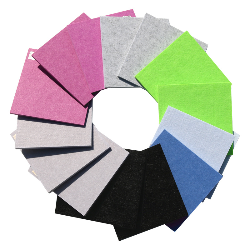 Acoustic ceiling panels soundproof  absorbs sound DIY self-adhesive board pet  hexagon felt Polyester fiber panel