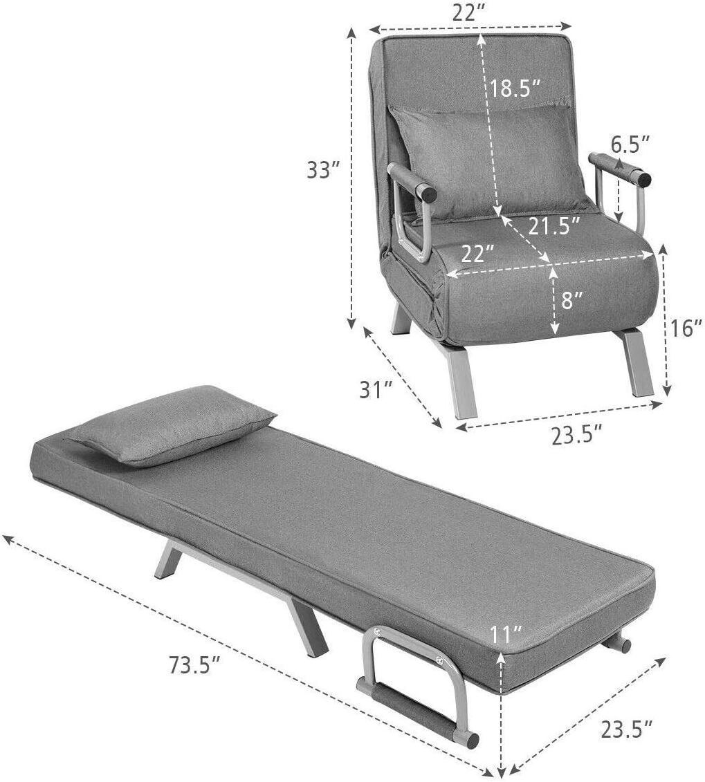 Modern Minimalist Nordic Folding Dual-purpose Living Room Small Apartment Multifunctional Fabric Sofa Folding Sofa Bed