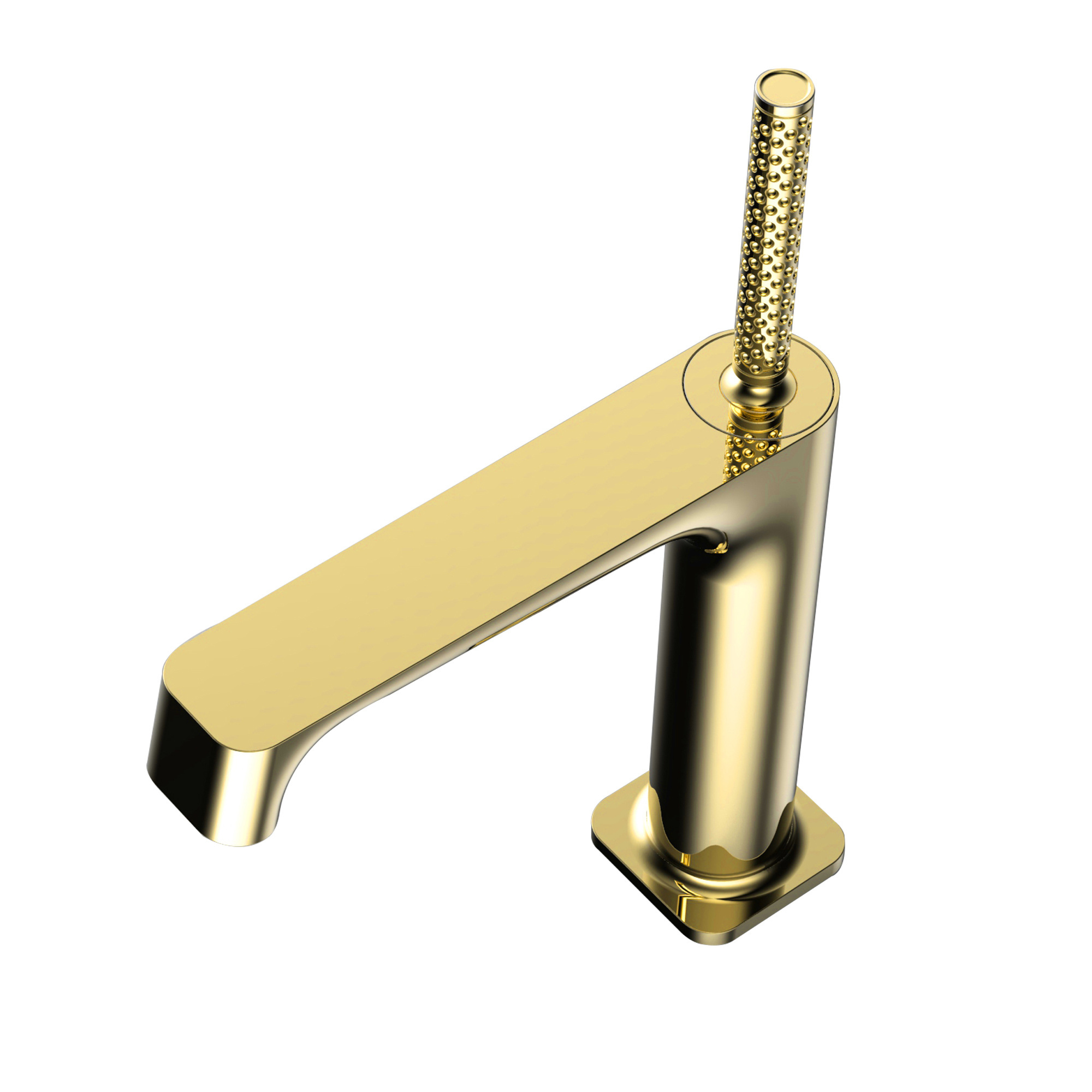 New Modern bathroom faucet brushed gold brass waterfall basin tap hot cold water faucet