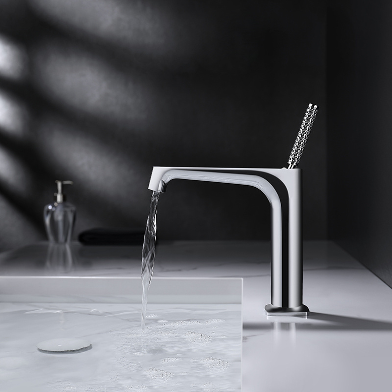 Modern basin faucet set bathroom waterfall Fine control ceramic disc valve core Cold and hot dual control faucet