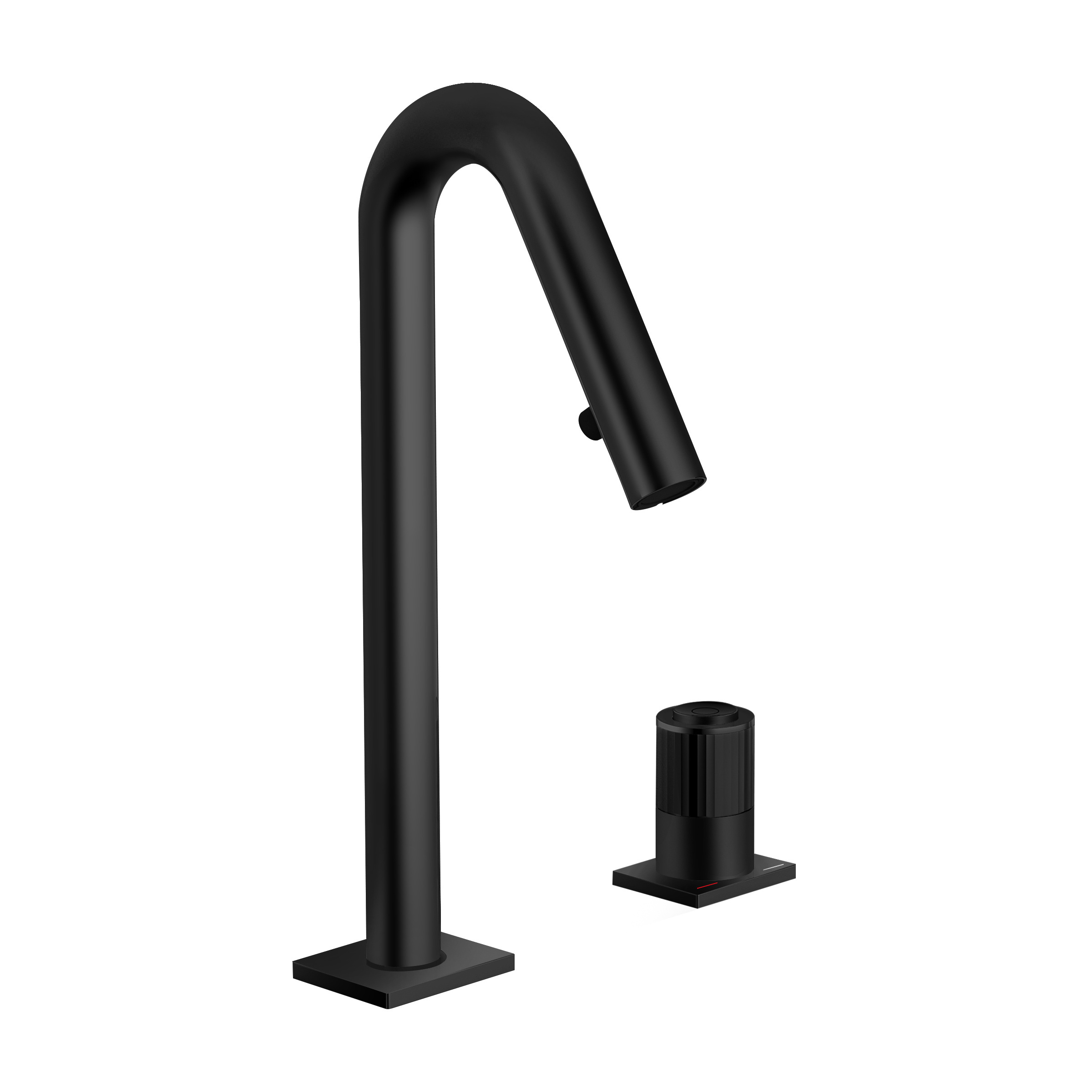 6201kaiping faucet high arc modern luxury black copper pull out bathroom sink water faucet for hotel