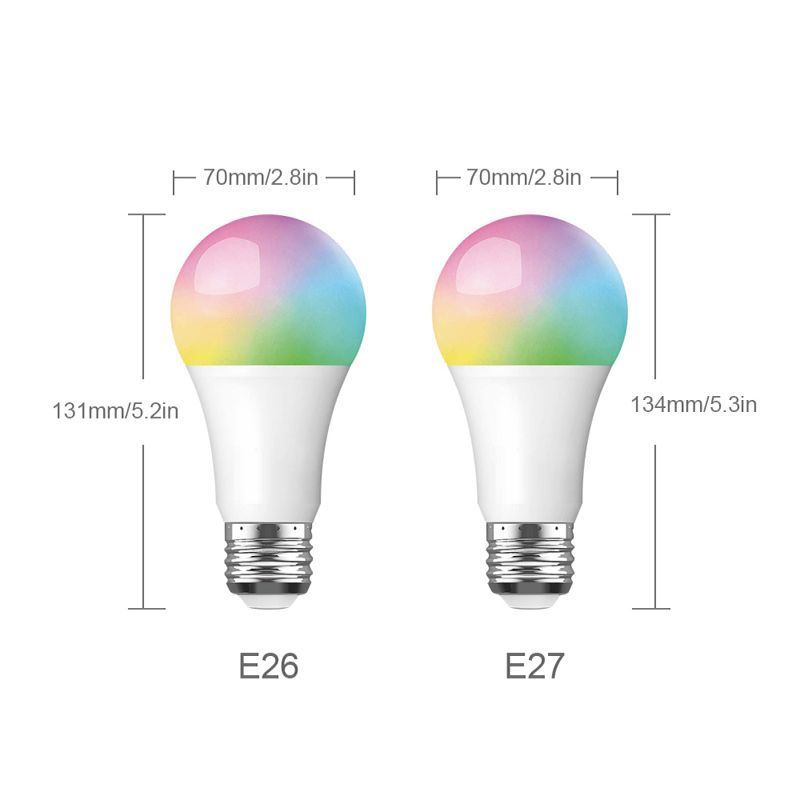 OEM US E26 EU E27 9w smart lights Tooya zigbee smart bulb