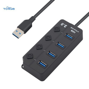 Tooya A07 HighSpeed Data 1 Port 3.0 3 Port 2.0 hub multi adapter usb docking station dual monitor usb docking station